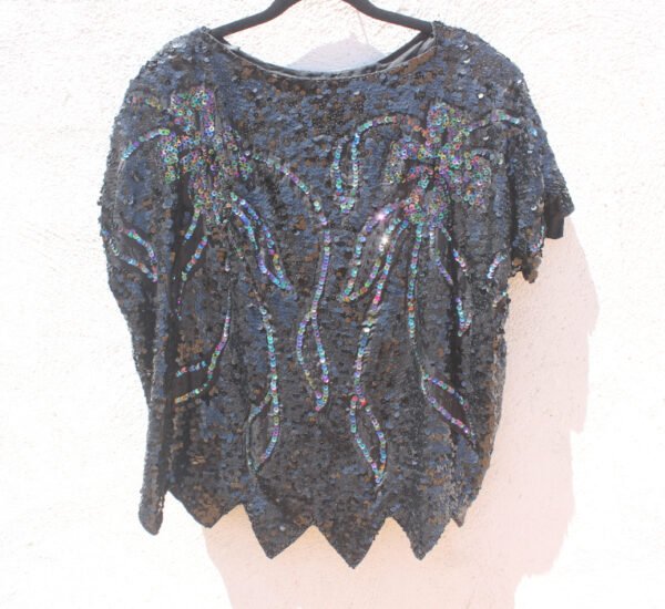 BLUSA LENTEJUELAS NEGRA - Imagen 6