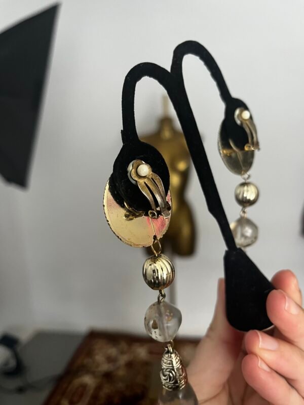 PENDIENTES CRISTAL AND GOLD - Imagen 2