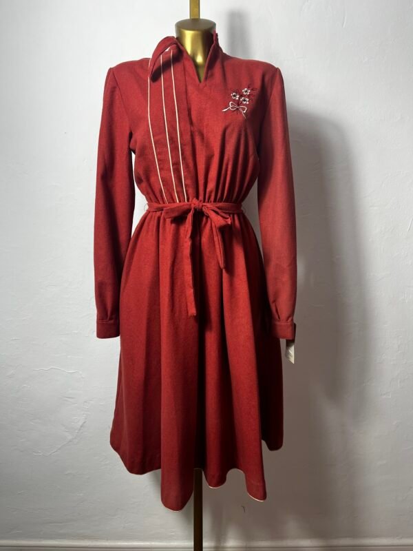 VESTIDO 70´S COLOR TEJA