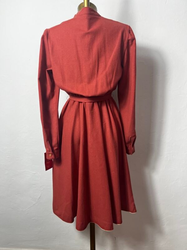 VESTIDO 70´S COLOR TEJA - Imagen 7