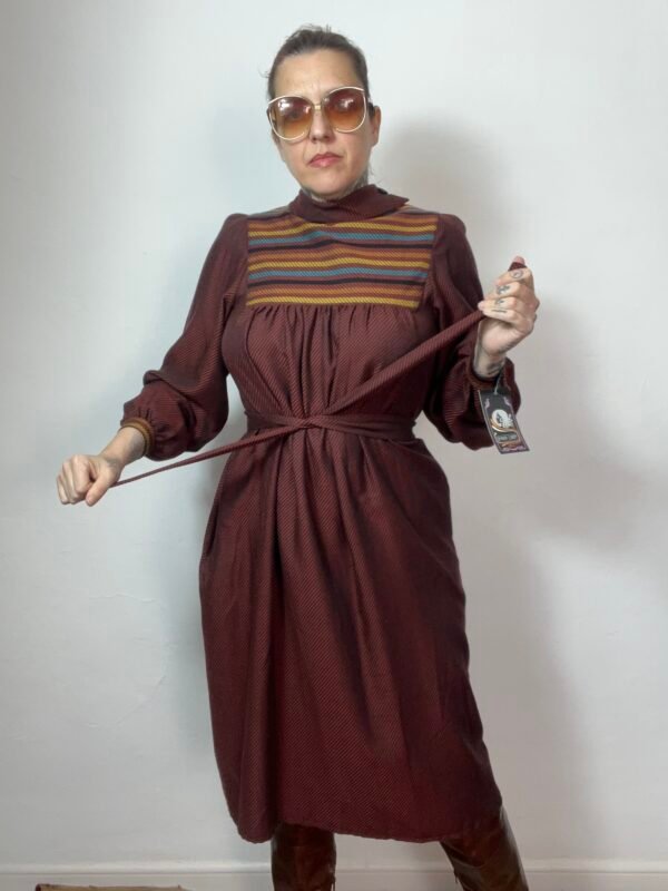 VESTIDO 70´S DE RAYAS - Imagen 9