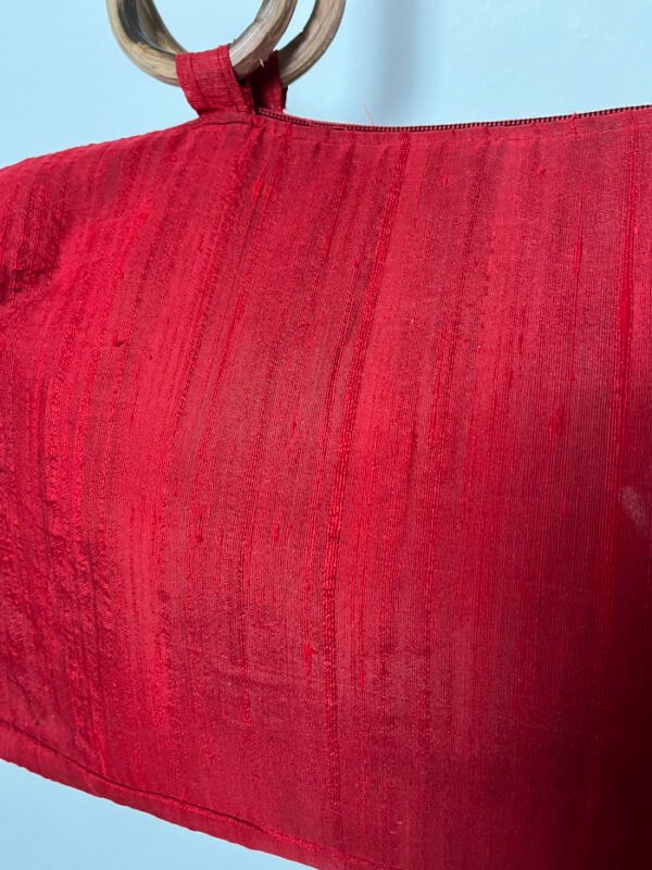 BOLSO SEDA ROJO Y PEDRERÍA - Imagen 5