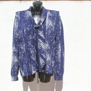 BLUSA VINTAGE LAZADA AL CUELLO