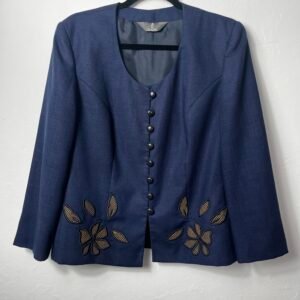 CHAQUETA LINO AZUL MARINO