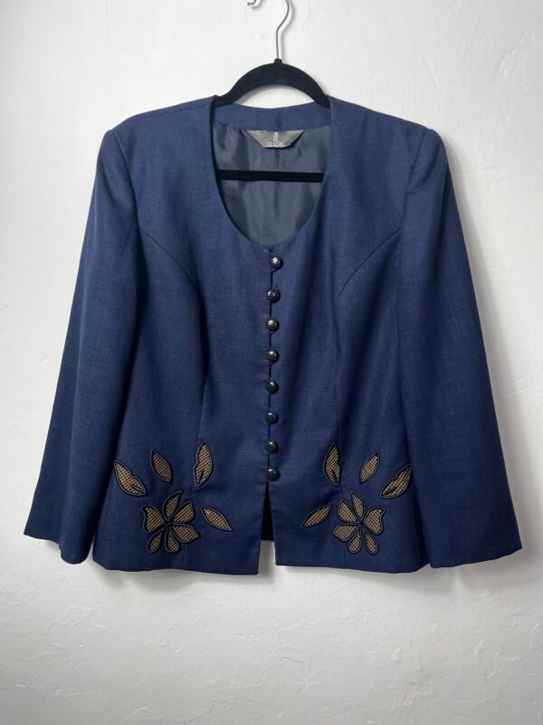 CHAQUETA LINO AZUL MARINO