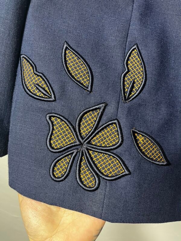 CHAQUETA LINO AZUL MARINO - Imagen 2