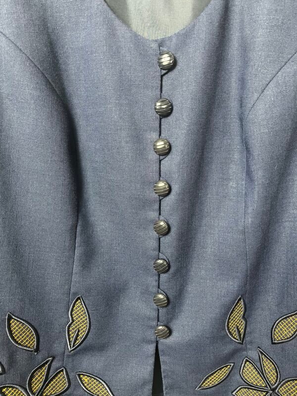 CHAQUETA LINO AZUL MARINO - Imagen 4