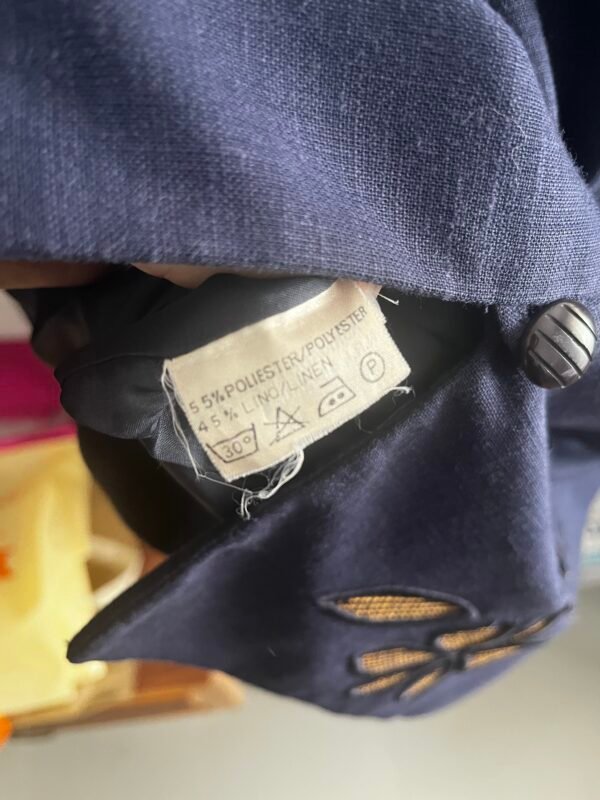 CHAQUETA LINO AZUL MARINO - Imagen 6