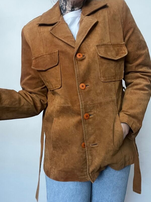 BLAZER DE ANTE CARAMELO - Imagen 3