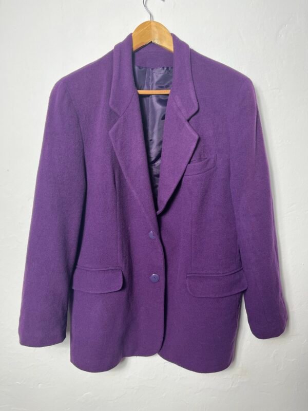 BLAZER DE LANA MORADA