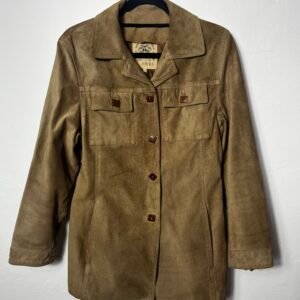 CHAQUETA DE ANTE BOTONES CUADRADOS