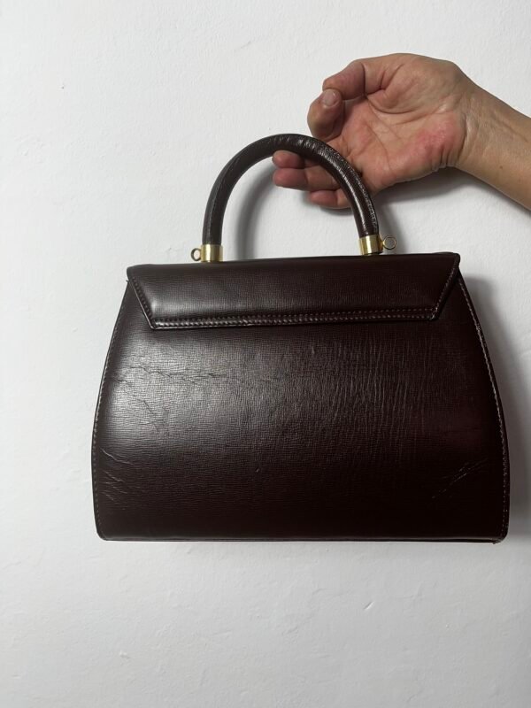 BOLSO VINTAGE MARRÓN CHOCOLATE - Imagen 2