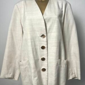 CHAQUETA DE LINO BEIGE