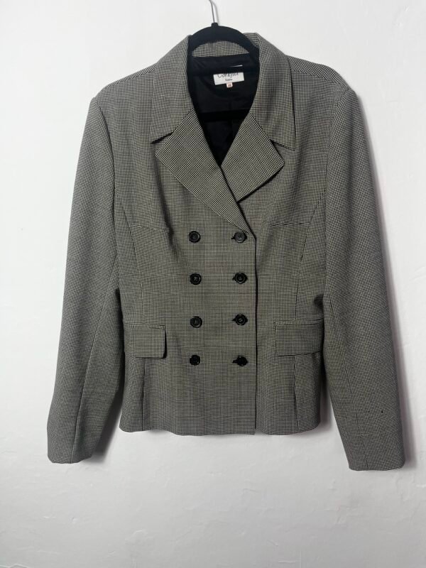 CHAQUETA CRUZADA VICHY