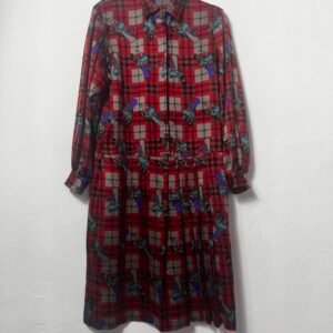 VESTIDO VINTAGE CUADROS