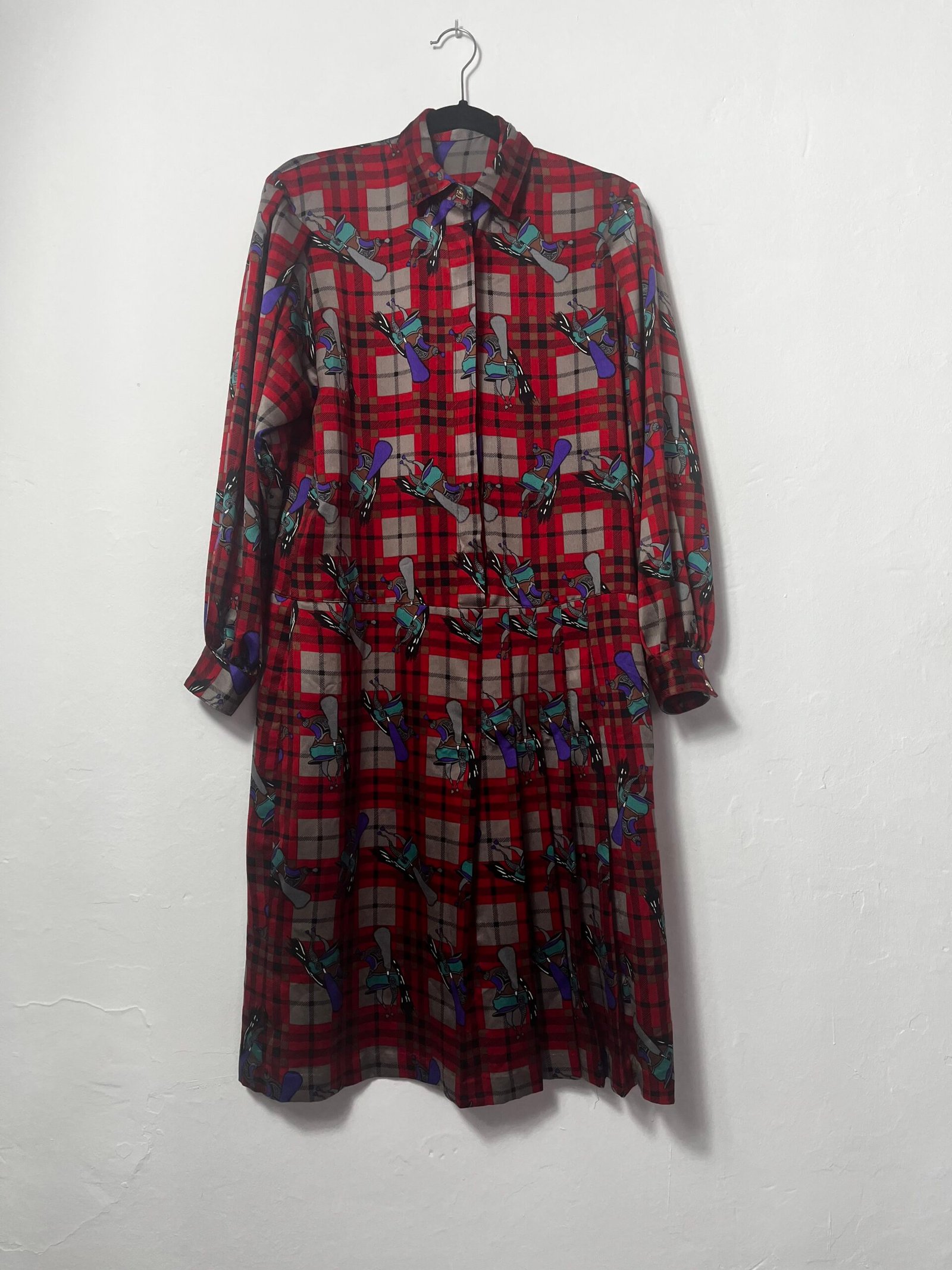 VESTIDO VINTAGE CUADROS