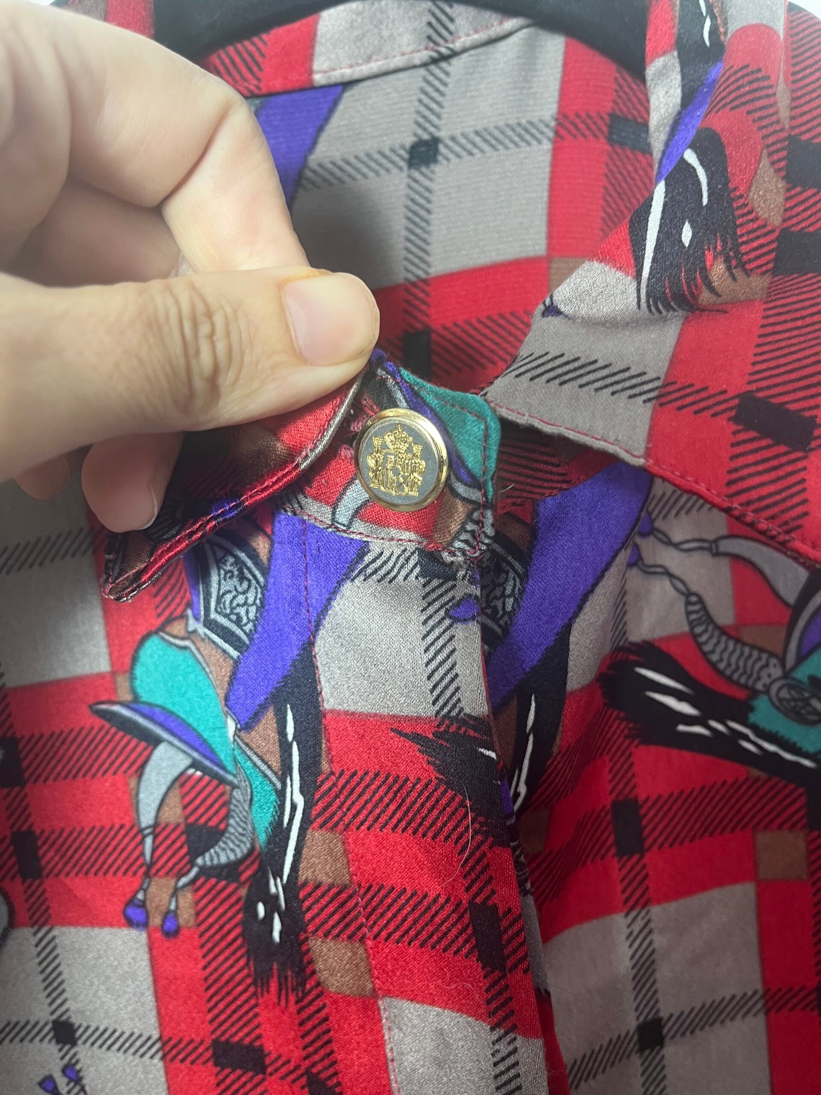 VESTIDO VINTAGE CUADROS - Imagen 2