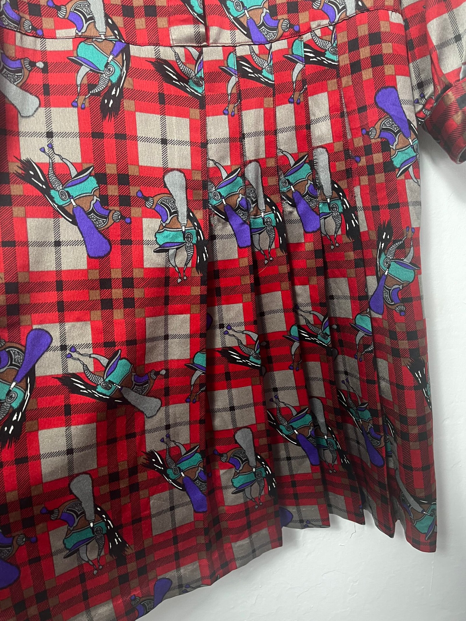 VESTIDO VINTAGE CUADROS - Imagen 7