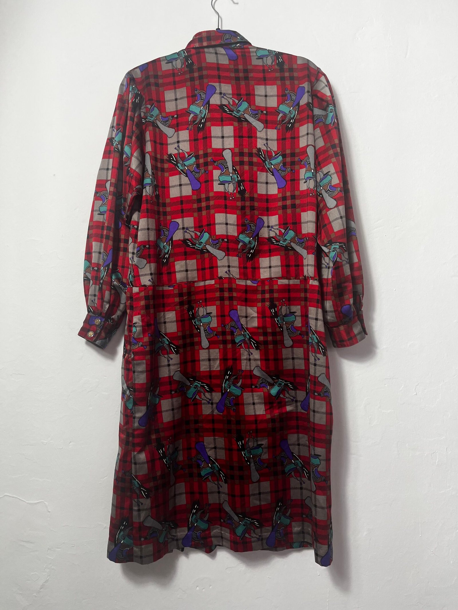 VESTIDO VINTAGE CUADROS - Imagen 8