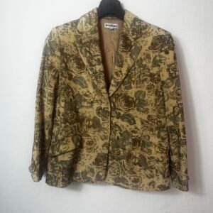 BLAZER DE PANA ESTAMPADA