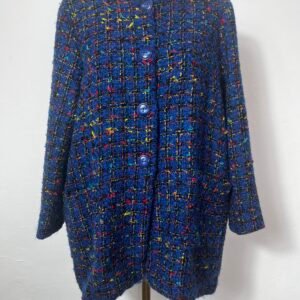 CHAQUETA TWEED AZUL