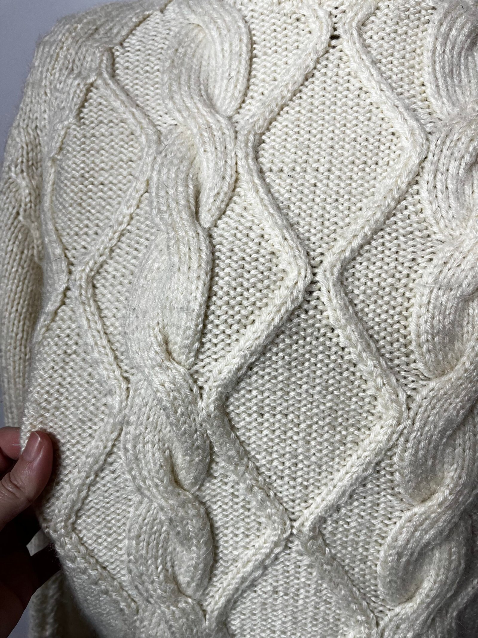 JERSEY CREMA HECHO A MANO - Imagen 2