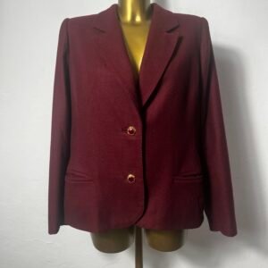 BLAZER BURDEOS DE LANA