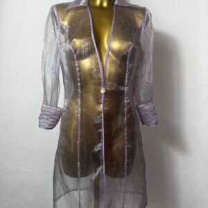 SOBRECAMISA TRANSPARENTE LILA