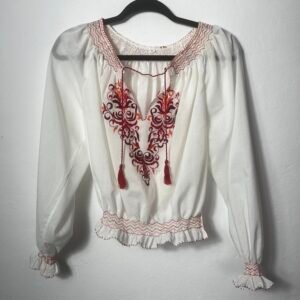 BLUSA VINTAGE BORDADOS