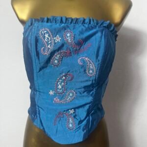 CORSÉ AZUL CON PAISLEY